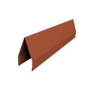 Ламель жалюзи Tokyo 0,5 Velur с пленкой RAL 8004 терракота