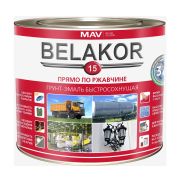 Грунт-эмаль Belakor15 быстросохнущая матовая 1л RAL 7004