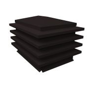 Дымник на трубу елка 780х380мм 0,45 Drap с пленкой RAL 9005 черный