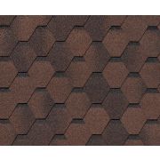 RoofShield черепица Фемили Эко Лайт Стандарт (3м2) Коричневый с оттенением