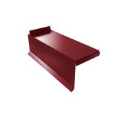 Планка торцевая сегментная Квадро профи Правая 0,45 Drap RAL 3005 красное вино