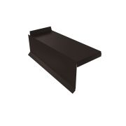 Планка торцевая сегментная Квадро профи Правая 0,5 Satin RR 32 темно-коричневый