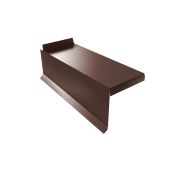 Планка торцевая сегментная Квадро профи Правая 0,5 PurPro Matt 275 RAL 8017 шоколад