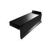 Планка торцевая сегментная Квадро профи Левая стартовая 0,5 PurLite Matt RAL 9005 черный