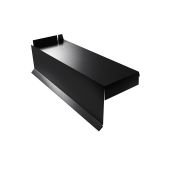 Планка торцевая сегментная Квадро профи Правая стартовая 0,5 PurLite Matt RAL 9005 черный