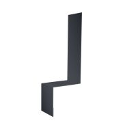 Планка примыкание боковое фальц 0,45 Drap ST RAL 7024 мокрый асфальт (3м)