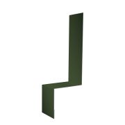 Планка примыкание боковое фальц Grand Line 0,5 GreenCoat Pural BT с пленкой RR 11 темно-зеленый (RAL 6020 хромовая зелень) (3м)