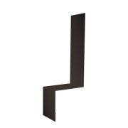 Планка примыкание боковое фальц 0,45 Drap ST RR 32 темно-коричневый (3м)