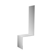 Планка примыкание боковое фальц 0,5 Satin с пленкой RAL 7004 сигнальный серый (3м)