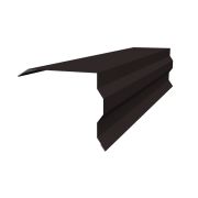 Планка торцевая фигурная 100х85 0,5 Satin Matt RAL 9005 черная (2м)