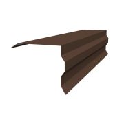 Планка торцевая фигурная 100х85 0,5 PurLite Matt RAL 8017 шоколад (2м)