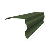 Планка торцевая фигурная 100х85 0,5 GreenCoat Pural BT с пленкой RR 11 темно-зеленый (RAL 6020 хромовая зелень) (2,5м)