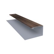 Планка П-образная завершающая сложная (КД) 0,45 Print Premium Almond Wood Fresh (3м)