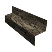 Отлив межэтажный 35 0,45 Print Elite King Stone TwinColor (3м)