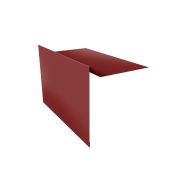 Планка ветровая для мягкой кровли 130х25х100 0,45 PE с пленкой RAL 3011 коричнево-красный (2,5м)