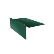 Планка ветровая для мягкой кровли 100х20х100 0,45 PE с пленкой RAL 6005 зеленый мох (3м)