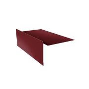 Планка ветровая для мягкой кровли 100х20х100 0,45 PE с пленкой RAL 3005 красное вино (2м)