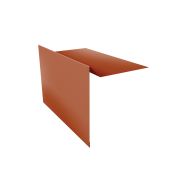 Планка ветровая для мягкой кровли 130х25х100 0,45 Drap RAL 8004 терракота (2м)