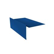 Планка ветровая для мягкой кровли 100х20х100 0,45 PE с пленкой RAL 5005 сигнальный синий (2м)