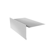 Планка ветровая для мягкой кровли 100х20х100 0,5 Satin с пленкой RAL 7004 сигнальный серый (3м)