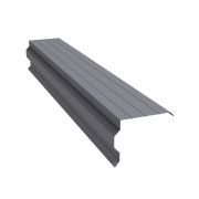 Планка торцевая фигурная 90х110 0,5 Satin с пленкой RAL 7004 сигнальный серый (2м)