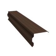 Планка торцевая фигурная 90х110 0,4 PE с пленкой RAL 8017 шоколад (2,5м)