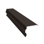 Планка торцевая фигурная 90х110 0,45 Drap-double TX RR 32 темно-коричневый (3м)