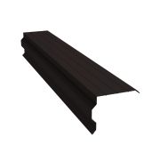 Планка торцевая фигурная 90х110 0,5 PurPro Matt 275 RAL 9005 черный (3м)