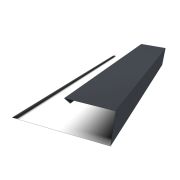 Планка торцевая страховочная Grand Line 0,5 PurPro Matt 275 RAL 7024 мокрый асфальт (2,5м)