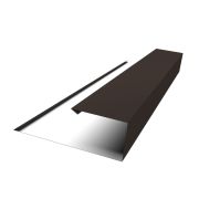 Планка торцевая страховочная Grand Line 0,5 GreenCoat Pural BT, matt RR 32 темно-коричневый (RAL 8019 серо-коричневый) (2,5м)