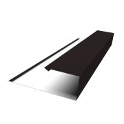 Планка торцевая страховочная Grand Line 0,5 Satin Matt RAL 9005 черный (2м)