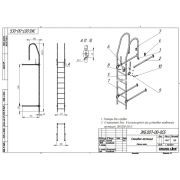 Лестница стеновая Grand Line 2,76 м в комплекте с крепежом