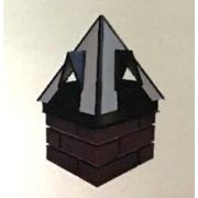 Колпак на столб №10 «Кукушка» 400х400 мм