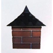 Колпак на столб №11 «Пагода-3» 400х400 мм