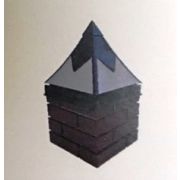 Колпак на столб №12 «С галстуком» 400х400 мм