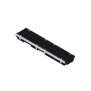 Лоток водоотводный пластиковый PolyMax Drive DN150 h96 с решеткой щелевой чугунной ВЧ кл.D400 (к-т)