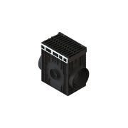 Пескоуловитель для подключения труб PolyMax Drive DN300 H616 с чугунной решеткой «шина» E600 (к-т)