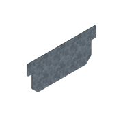 Заглушка стальная оцинкованная для лотка CompoMax Basic DN100 Н60