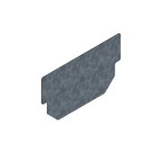 Заглушка стальная оцинкованная для лотка CompoMax Basic DN100 Н80