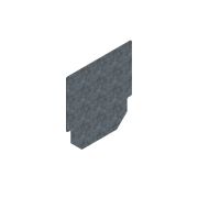 Заглушка стальная оцинкованная для полимербетонного лотка 7040