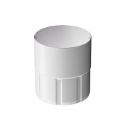 Муфта соединительная для водостока Stal Premium Пломбир, (RAL 9010)