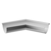 Внешний угол желоба 135˚ Stal Premium Пломбир, (RAL 9010)