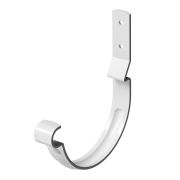 Карнизный крюк для желоба короткий (гнутый) Stal Premium Пломбир, (RAL 9010)