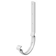 Карнизный крюк для желоба длинный Stal Premium Пломбир, (RAL 9010)