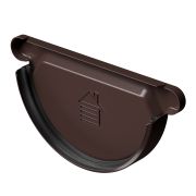 Заглушка желоба Stal Premium Шоколад, (RAL 8019)