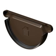 Заглушка желоба Stal Premium Каштан, (RAL 8017)