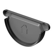 Заглушка желоба Stal Premium Графит, (RAL 7024)