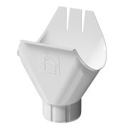 Водосточная воронка желоба Stal Premium Пломбир, (RAL 9010)