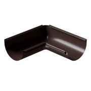 Внутренний угол желоба 90˚ Stal Premium Шоколад, (RAL 8019)