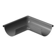 Внешний угол желоба 90˚ Stal Premium Графит, (RAL 7024)